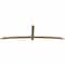 Ekena Millwork Bellingham Rough Sawn Timber Gable Bracket, Douglas Fir, 108"W x 31 1/2"H x 2"D x 4"F, 7/12 Pitch GBW108X31X0204BEL00RDF - alternate 3